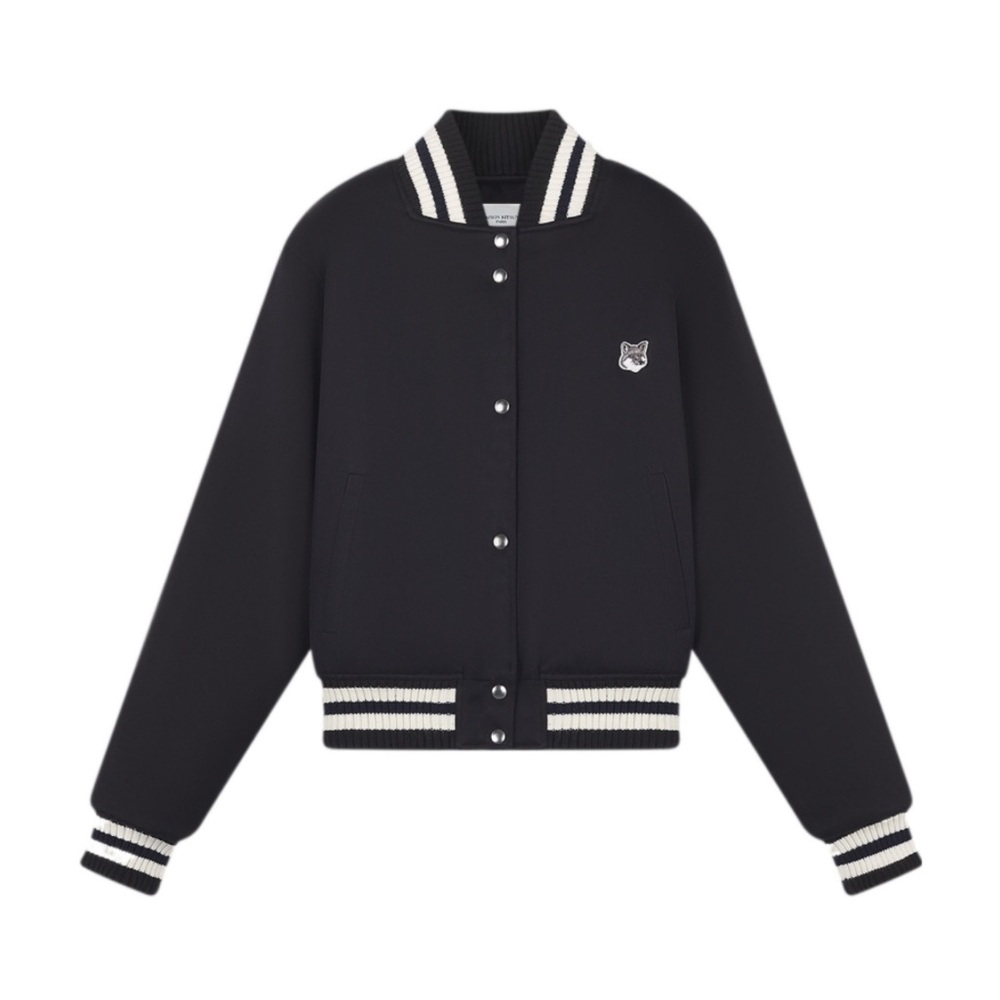 NWT Maison Kitsuné Fox Head Patch Bomber Jacket